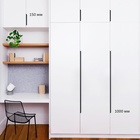 Ручка торцевая CAPPIO RT002BL, L=150 мм, м/о 128 мм, цвет черный, 4 шт. - фото 808590590