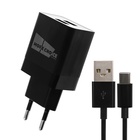 Сетевое зарядное устройство More choice NC24a, 2.1А, кабель Type-C, черный - фото 51695621