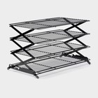 Решётка для глазирования и остывания кондитерских изделий, 4 яруса, 43.5×25.5×8 см, чёрная - Фото 5
