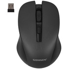 Мышь беспроводная с бесшумным кликом SONNEN V18, USB, 800/1200/1600 dpi, 4 кнопки, черная,   1081454 - фото 51675529