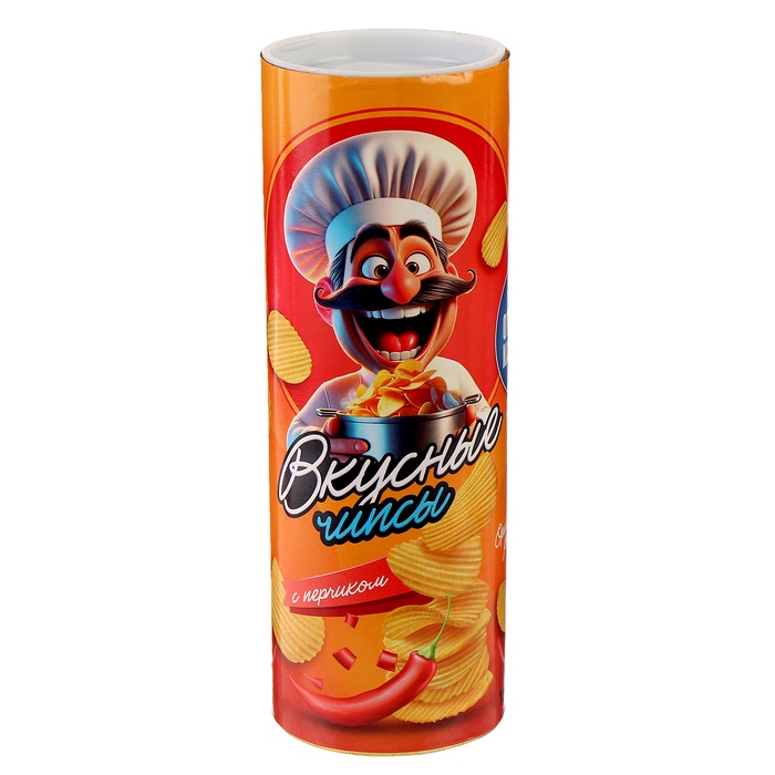 Прикол - игрушка со змеёй «Банка чипсов» - Фото 1