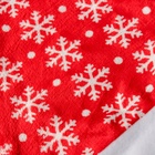 Колпак новогодний «Снежинки в горохе» 28×37 см, красный - Фото 3