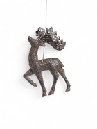 Ёлочная игрушка «Зимнее волшебство. Грациозный олень блеск» пластик, 13×8 см, золото - Фото 3