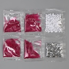 Ёлочный шар своими руками на новый год. Декор полубусинами и блестками «Розовый, белый и серебро», набор для творчества - Фото 6