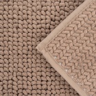 Коврик для дома LaDо́m, букли, плотность 1100 г, 50×80 см, коричневый - Фото 2