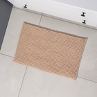 Коврик для дома LaDо́m, букли, 38×60 см, бежевый - Фото 4