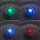 Игрушка световая «Снежинка» 8 см, 1 LED, батарейки LR44×3 (в компл.), мерцание, свечение мульти - Фото 2