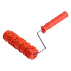 Валик декоративный ТУНДРА, резиновый, «кракле», рукоятка d=6 мм, 180 мм - Фото 5