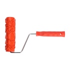 Валик декоративный ТУНДРА, резиновый, «кракле», рукоятка d=6 мм, 180 мм - Фото 6