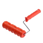 Валик декоративный ТУНДРА, резиновый, «кирпич плоский», рукоятка d=6 мм, 180 мм - Фото 5