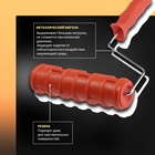 Валик декоративный ТУНДРА, резиновый, «кирпич плоский», рукоятка d=6 мм, 180 мм - Фото 3