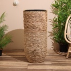 Набор плетёных кашпо, 2 шт, 80х35х35/57х30х30 см - фото 26120226