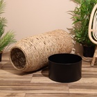 Набор плетёных кашпо, 2 шт, 80х35х35/57х30х30 см - фото 26120229