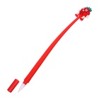 Ручка гелевая-прикол, синий стержень, Фрукты МИКС (48 шт) - фото 809445848