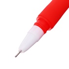 Ручка гелевая-прикол, синий стержень, Фрукты МИКС (48 шт) - фото 809445849