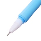 Ручка гелевая-прикол, синий стержень, Зайка МИКС (48 шт) - фото 809445857