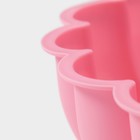 Форма для выпечки Доляна «Сердца», силикон, 24.5×24.5×8 см, розовая - Фото 6