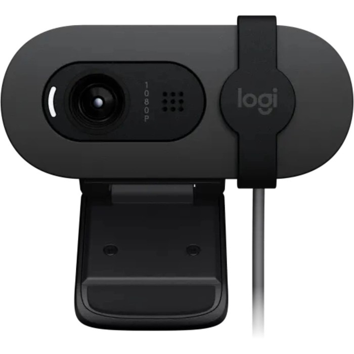 Камера Web Logitech HD Webcam Brio 90 графитовый 2Mpix (1920x1080) USB2.0 с микрофоном (960   107807 - фото 51674144