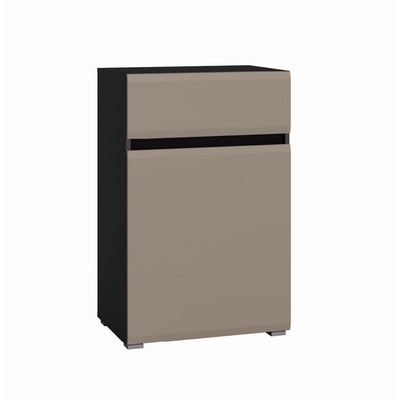 Комод «МОБИ. Сидней», с ящиками, 600×413×973 мм, цвет антрацит/аеллюто капучино