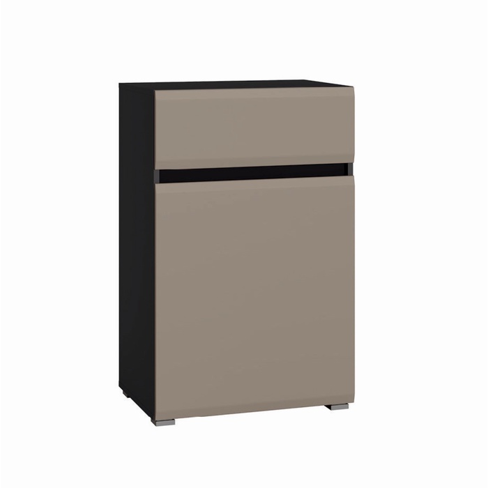 Комод «МОБИ. Сидней», с ящиками, 600×413×973 мм, цвет антрацит/аеллюто капучино - Фото 1