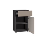 Комод «МОБИ. Сидней», с ящиками, 600×413×973 мм, цвет антрацит/аеллюто капучино - Фото 2