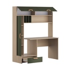 Стол письменный «Лайт 03.243 Н», 1502×573×1799 мм, цвет плэйн/дымчатый зелёный - Фото 2