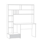 Стол письменный «Лайт 03.243 Н», 1502×573×1799 мм, цвет плэйн/сатин - Фото 3