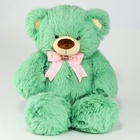Мягкая игрушка «Медведь», с бантиком, 60 см, цвет зелёный - Фото 1