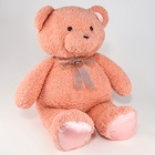 Мягкая игрушка «Медведь», 90 см, с бантиком, цвет розовый - Фото 2