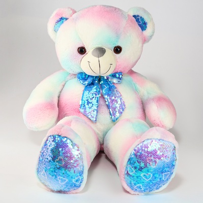 Мягкая игрушка «Медведь», с пайетками, 80 см