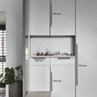 Ручка торцевая CAPPIO RP100GR, L=400 мм, цвет серый, 4 шт. - фото 808590834