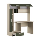 Стол письменный «Лайт 03.243 Н», 1502×573×1799 мм, цвет сатин/дымчатый зелёный - Фото 2