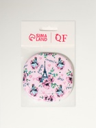 Зеркало карманное «Узор», с подставкой, 8?8 см, нежно-розовое (комплект 2 шт) - фото 34924865