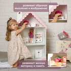 Кукольный домик «Вероника», цвет бело-розовый, 98×60×30 см - Фото 2