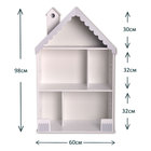 Кукольный домик «Вероника», цвет бело-серый, 98×60×30 см - Фото 4