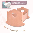 Кроватка-люлька для кукол Pemakids «Сердечко», без постельного белья, 43 см - Фото 3