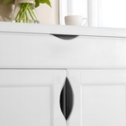 Ручка торцевая CAPPIO RP100BL, L=400 мм, цвет черный, 4 шт. - фото 808590933