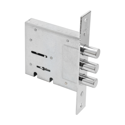 Замок врезной БУЛАТ ЗВ8-6.60.00.3(14).08, б/о, б/накл, 5 ключей, хром