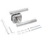 Комплект дверных ручек БУЛАТ РФ 04.04 ФОРТЕ, хром - Фото 2