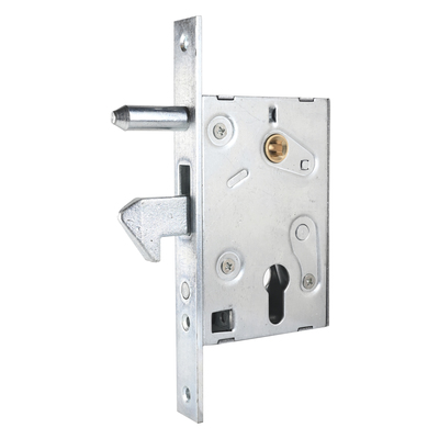 Замок врезной для откатных ворот, БУЛАТ ЗВ4-1К.50.72.25.04, под ц/м, хром