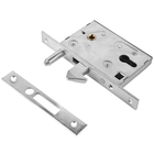 Замок врезной для откатных ворот, БУЛАТ ЗВ4-1К.60.72.25.04, под ц/м, хром - Фото 2