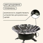 Плита газовая портативная maclay, для кемпинга, с ветрозащитой, 12×12 см, малая, круглая - Фото 4