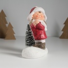 Фигурка светящаяся керамика «Малышка в красном платьице у ёлочки», 11.7×7×16 см - Фото 3