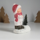 Фигурка светящаяся керамика «Малыш в белом комбинезоне у ёлочки», 11.5×7×16 см - Фото 3