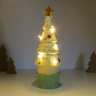 Фигурка светящаяся керамика «Пряничная ёлочка», св. жёлтая, 10×10×31 см - Фото 3