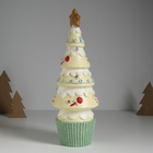 Фигурка светящаяся керамика «Пряничная ёлочка», св. жёлтая, 10×10×31 см - Фото 4