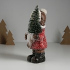 Фигурка светящаяся «Малышка в красном пальто, с ёлочкой и лосиком», керамика, 10.5×8.5×19 см - Фото 4