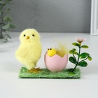 Фигурка «Курочка с цыплёнком», 5.5×12×8.7 см - Фото 1