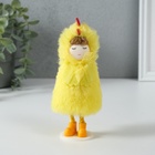 Интерьерная кукла текстильная «Девочка в костюме цыплёнка», 6×7×13.5 см - Фото 1