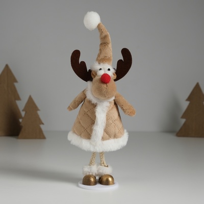Фигурка «Олень в бежевой шубке», 6.5×8×20 см